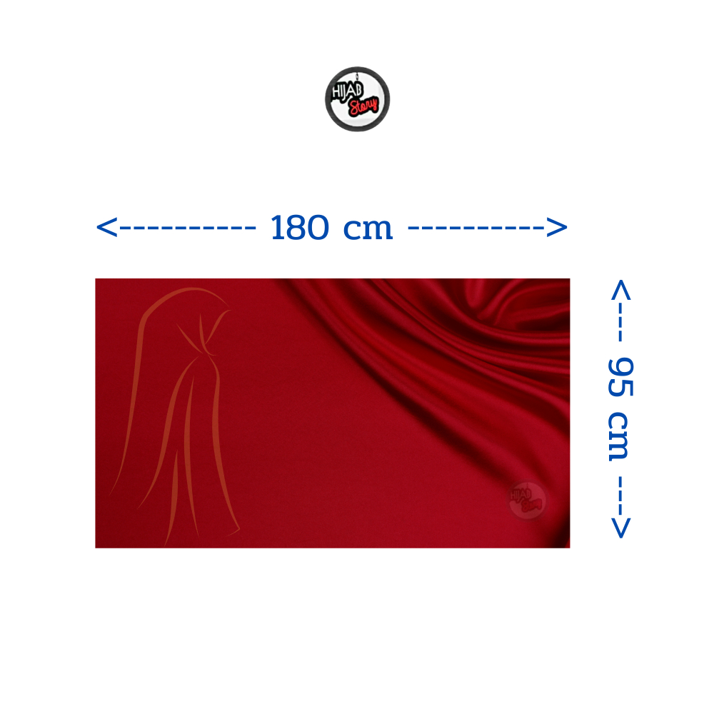 ผ้าคลุุมฮิญาบ วิสคอสอาหรับ พันยาว - รูปที่ 6