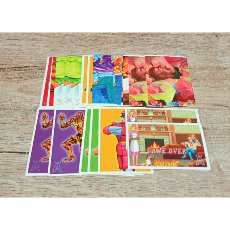 (ขายแยกใบ) สติ๊กเกอร์ N สตรีทไฟท์เตอร์ Street Fighter II