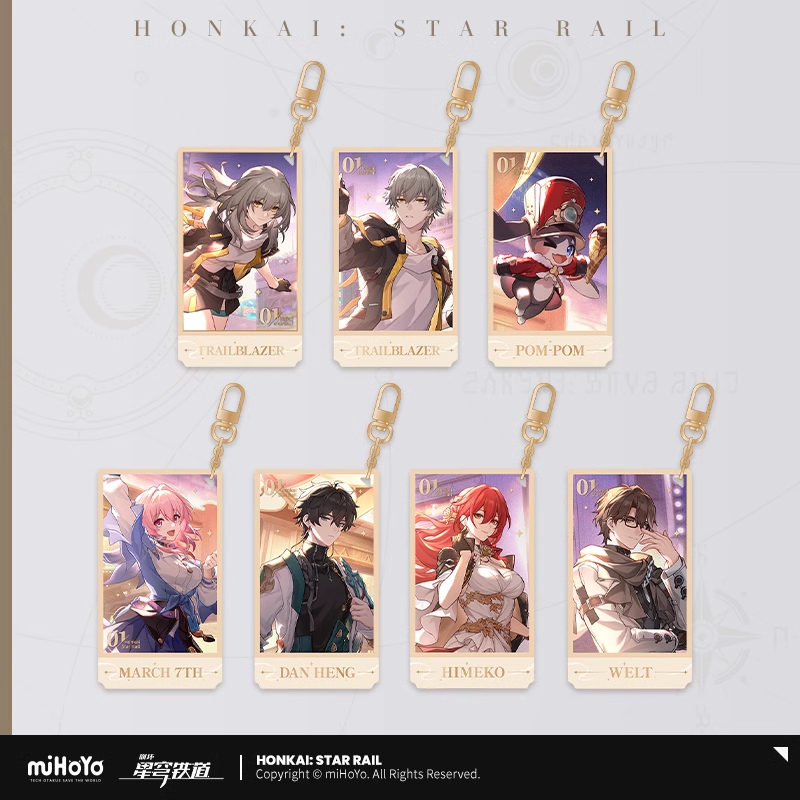 [ของแท้จาก Official] พวงกุญแจ Honkai Star rail 1st Anniversary พร้อมส่ง!!!