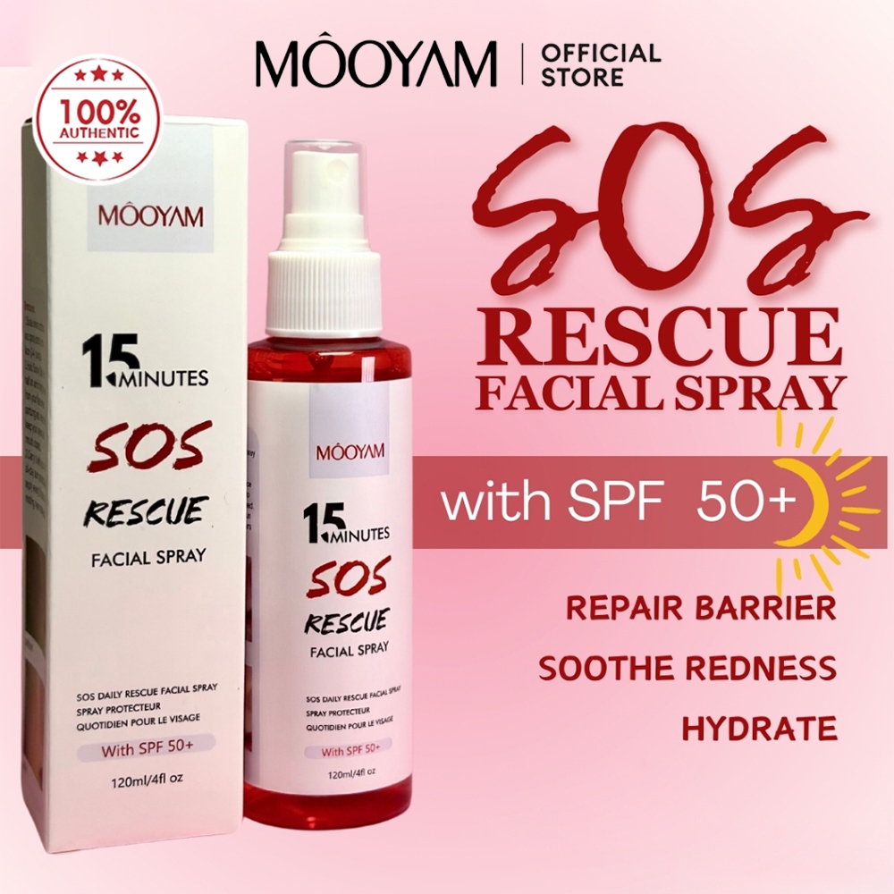 MOOYAM 15-minute Facial Soothing Spray กำจัดหลอดเลือดดำแดงและแมงมุมสเปรย์ 120ml