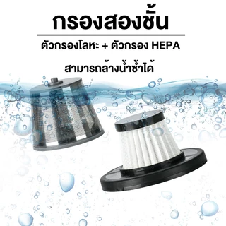 [รับประกัน 5 ปี] เครื่องดูดฝุ่นในรถ ใช้ได้ทั้งรถและบ้าน ฝุ่น / เศษ / ผม / ช่องว่างหน้าต่าง เครื่องดูดฝุ่น ไร้สาย