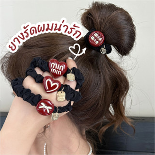[พร้อมส่ง] ยางรัดผมเส้นเล็ก ยืดหยุ่น สไตล์เกาหลี 4 แบบ Biangels