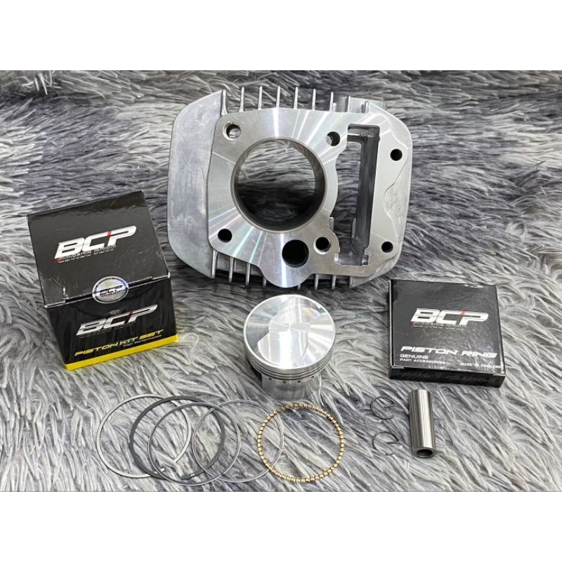 เสื้อสูบ W125&ปลาวาฬ พร้อมลูกBCPหัวนูน2วาล์วเฉียงสลัก13-16ขนาด54-67 มิล