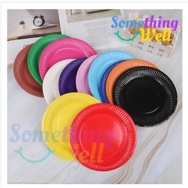 จานกระดาษ 7 นิ้ว(แพ็ค10ใบ) สีพื้น แบบใช้แล้วทิ้ง หรือสำหรับงาน DIY - รูปที่ 6