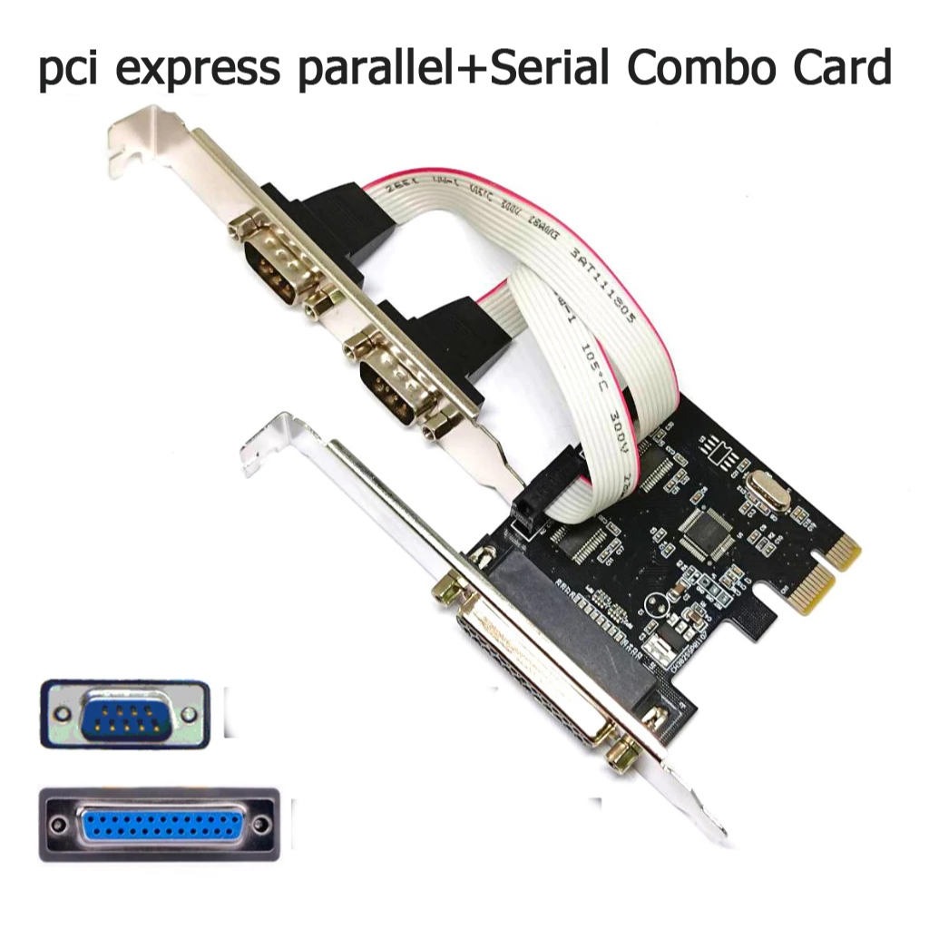 pci express parallel+Serial Combo Card RS232 Win7 (64 bit), Win8, Win10, Win11