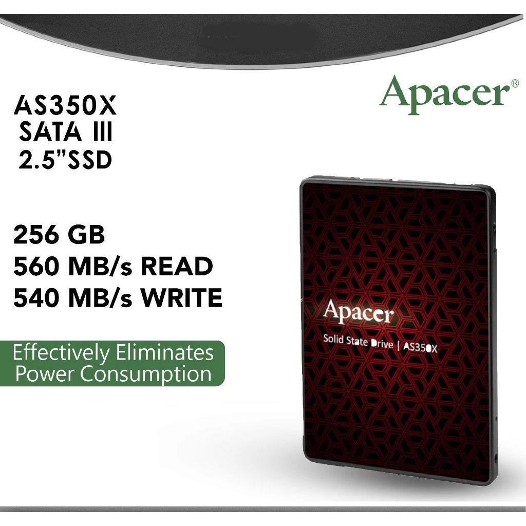 256GB SSD (เอสเอสดี) APACER AS350X SATA III Warranty 3 - Y