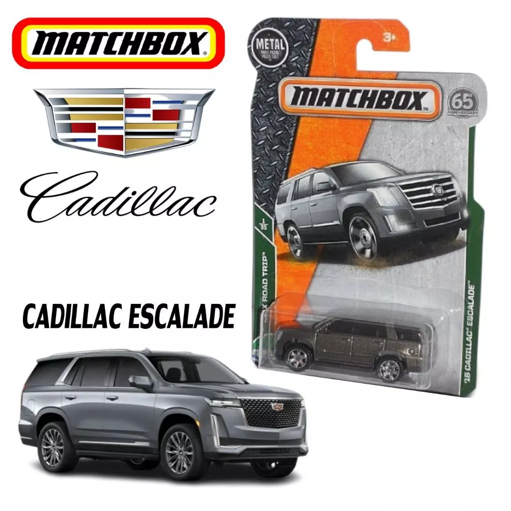 แมทช์บ็อกซ์ - โมเดลถเหล็ก '15 CADILLAC ESCALADE - MBX ROADTRIP ลิขสิทธิ์แท้ matchbox สเกล1/64 รถของเล่น ของสะสม MB4F1