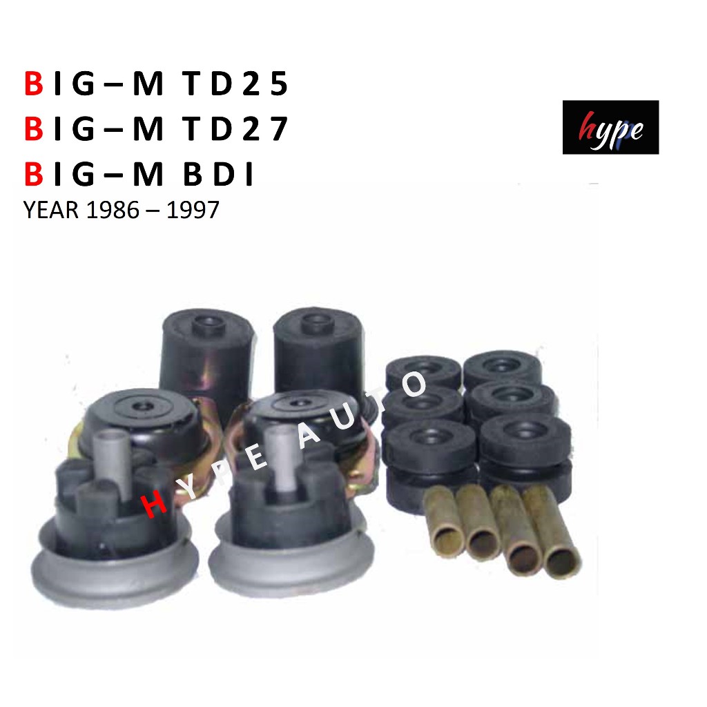 *** SET *** ยางรองหัวเก๋ง ยางรองแท่นเก๋ง นิสสัน บิ๊กเอ็ม BIG M TD25 / TD27 / BDI ปี 1986 - 1997 (20 