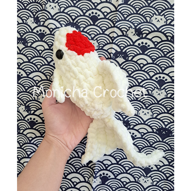 พวงกุญแจไหมพรมปลาคราฟ koi fish
