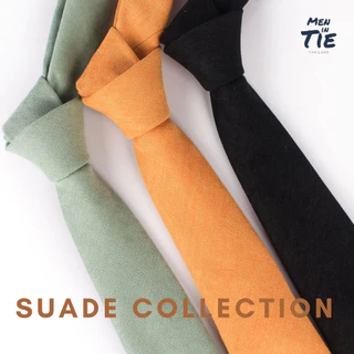 MEN IN TIE เนคไทแบบผูกเองหลากสี สไตล์มินิมอล ผ้าแมตต์ รุ่น Suade กว้าง 7cm