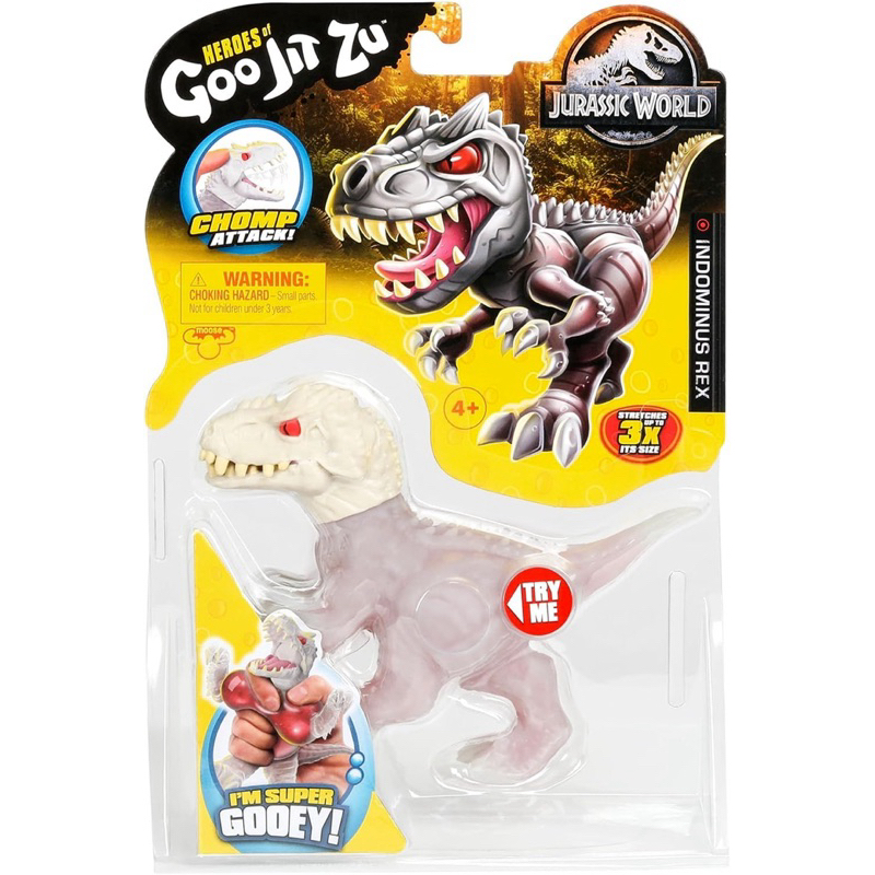 พร้อมส่ง ของแท้ Goo Jit Zu ไดโนเสาร์ Indominus Rex ตัวหนึบยืดได้ 3 เท่าของขนาดตัว ปากงับได้