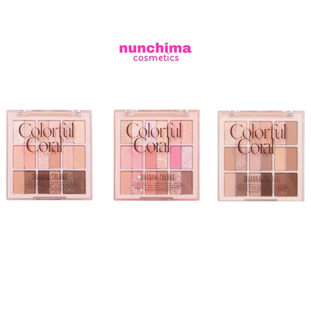 HF659 Sivanna Colors Colorful Coral Eyeshadow Palette ซีเวนน่า คัลเลอร์ส คัลเลอร์ฟูล คอรัล อายแชโดว์