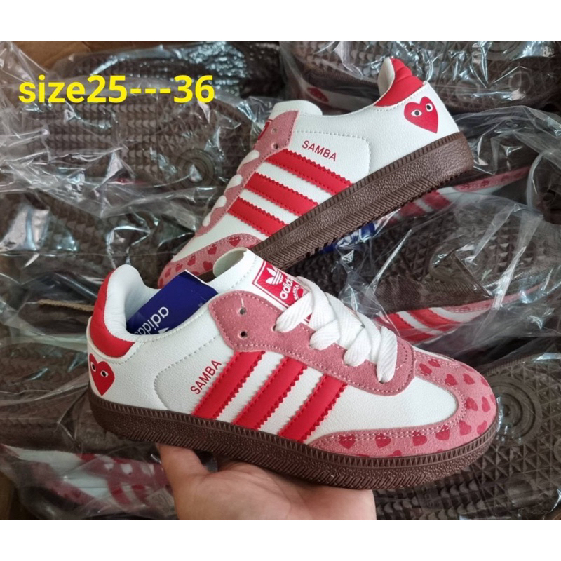 New Samba รองเท้าผ้าใบเด็ก รองเท้ากีฬา ใส่ได้ทั้งเด็กผู้หญิงและเด็กผู้ชาย มี25-36