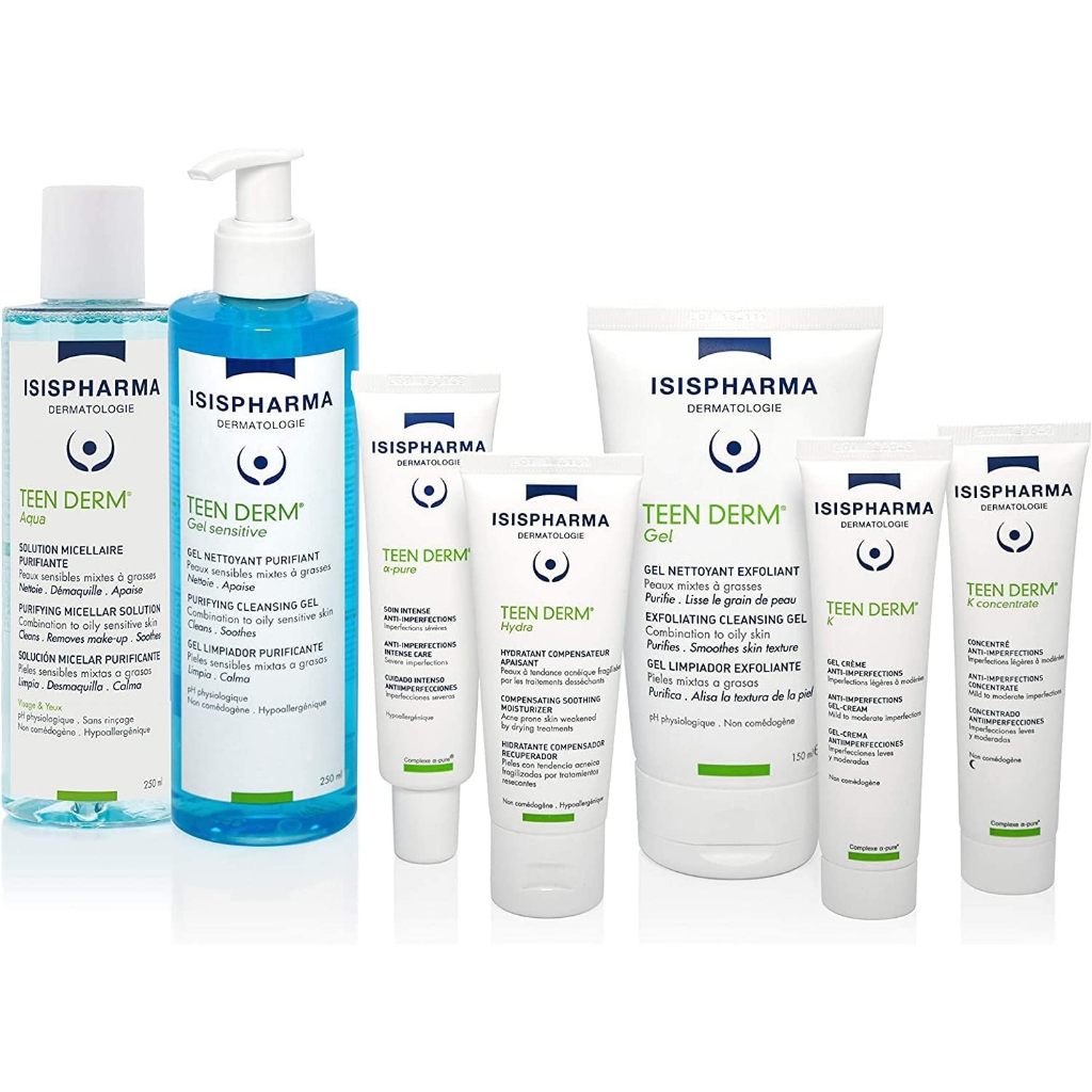 ISIS PHARMA ครีมสิวTEEN DERM Gel / K / K Concentrate / Hydra / Gel sensitive / Alpha Pure / Aqua Exp.01/2028ของแท้!!