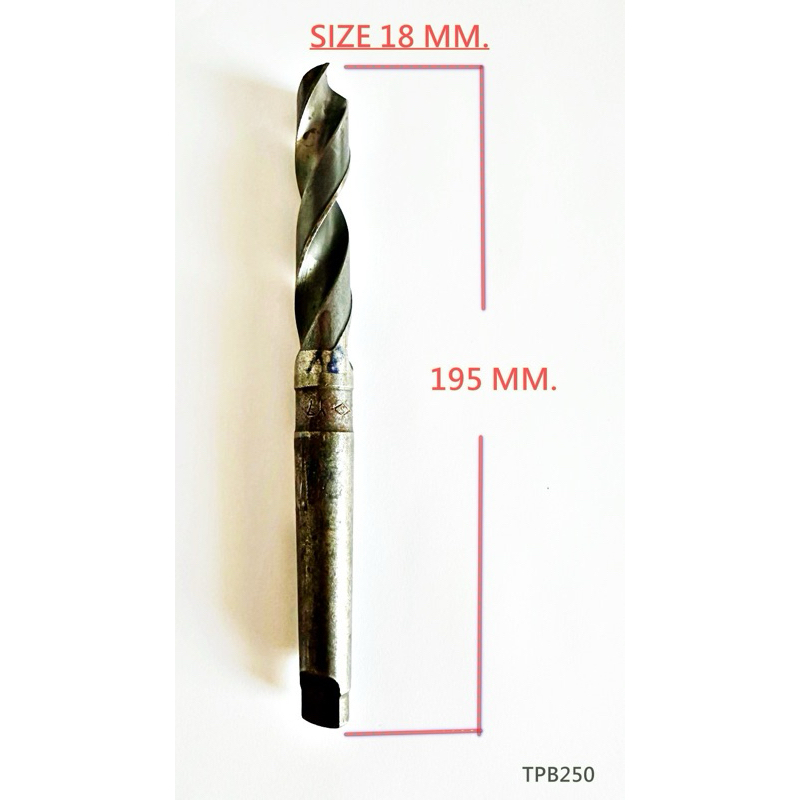 ดอกสว่านเจาะ สแตนเลส เจาะเหล็ก 18mm