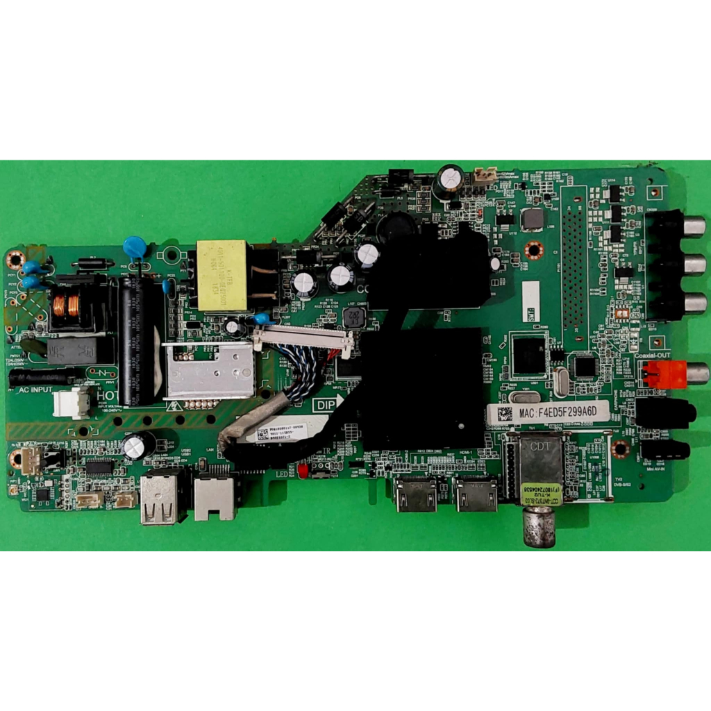 MAINBOARD PHILIPS เมนบอร์ด พาร์ท MSD6A348-T5C2 ใช้กับรุ่น 32PHT5853S/67 ของถอดแท้ มีการรับประกัน 30 