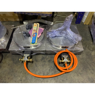 ชุดเตาเครปพร้อมเปิดร้าน เตาเดี่ยว12-14 นิ้ว2เตาพร้อมอุปกรณ์เ…