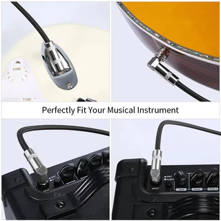 KAWES สายแจ็ค กีต้าร์ เบส ไฟฟ้า เครื่องเสียง 3 เมตร สายถัก เคเบิ้ล 6.35 Bass Guitar Jack Cable