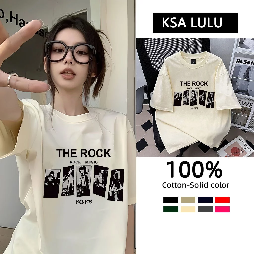 เสื้อยืดสวยผู้หญิงกําลังฮิต ผ้าคอตตอน 100% oversize เสื้อผ้าแฟชั่นไซส์ใหญ่ เสื้อโอเวอร์ไซส์เกาหลี พิมพ์ลายการ์ตูน วินเทจ thumbnail 5