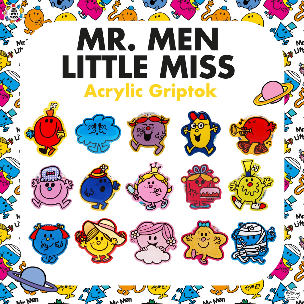 GRIPTOK Acrylic (Mr.men and Little miss)