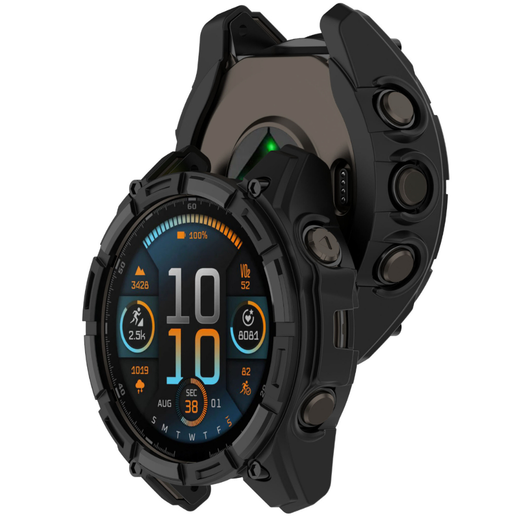 (พร้อมส่ง)เคสกันรอยนาฬิกา Garmin Fenix 8 ขนาด 43mm 47mm และ 51mm สีดำทึบ TPU เท่ๆ