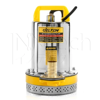 Delton ปั๊มน้ำไดโว่ DC ปั๊มแช่ 1 นิ้ว รุ่นใหม่! 12V สามารถต่อใช้งานกับแบตเตอรี่และแผงโซล่าได้ ปั๊มจุ่ม ไดโว่ รุ่น DWP-12