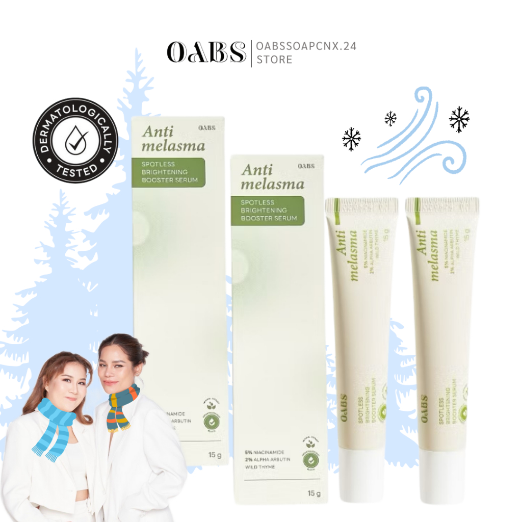 [2 ชิ้น] Oab's Anti Melasma Spotless Brightening Booster serum โอป แอนตี้เมลาสม่า เซรั่ม ครีมแม่โอป