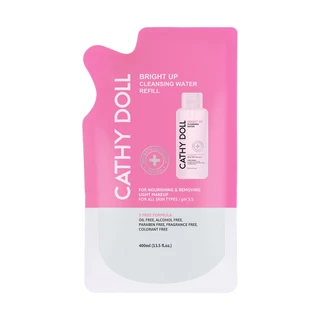 Cathy Doll คลีนซิ่งวอเตอร์ 400ml (รีฟิล) เคที่ดอลล์ มีตัวเลือก 3สูตร Bright Up,HYA,ACNE