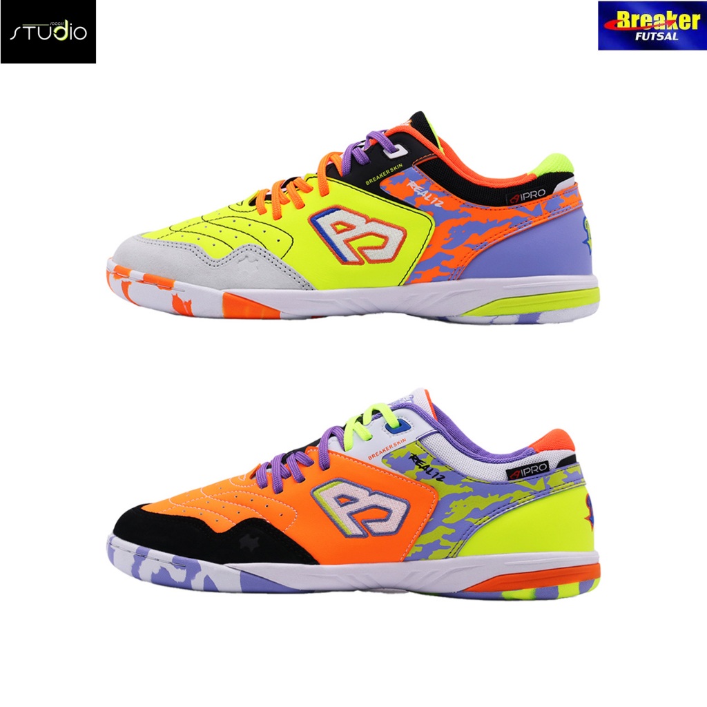 [สินค้าลิขสิทธิ์แท้ 100%] รองเท้าฟุตซอล Breaker REAL12