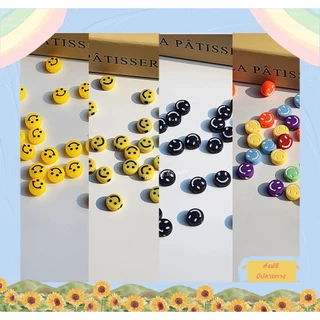 จี้ลูกปัดหน้ายิ้ม สมายลี่ จี้ลูกปัดทำเครื่องประดับ (10มิล) DIY