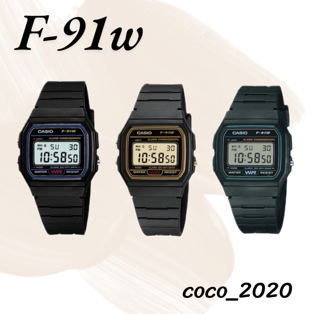 ขายดีสุดๆ พร้อมกล่องและประกัน1ปี Ca sio รุ่น F91W -1 ชายหญิงใส่ได้