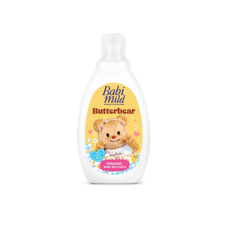 สบู่เหลวเบบี้มายด์xบัตเตอร์แบร์ 180 มล. Organic Baby Milk Bath Baby Mild x Butterbear