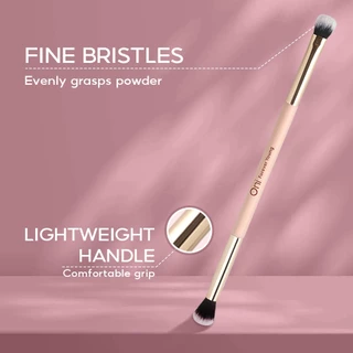 Oni Fluffy Eyeshadow Brush Double Ended Eyeshadow Brush For Blending Blurring Eyeshadow แปรงทาตา แปรงทาตา แปรงแต่งตา