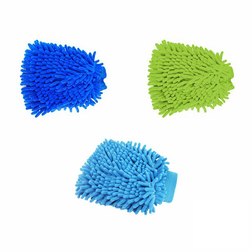 HEXMA  ถุงมือล้างรถไมโครไฟเบอร์ตัวหนอน เช็ดรถ ถุงมือล้างจาน car wash gloves - รูปที่ 6