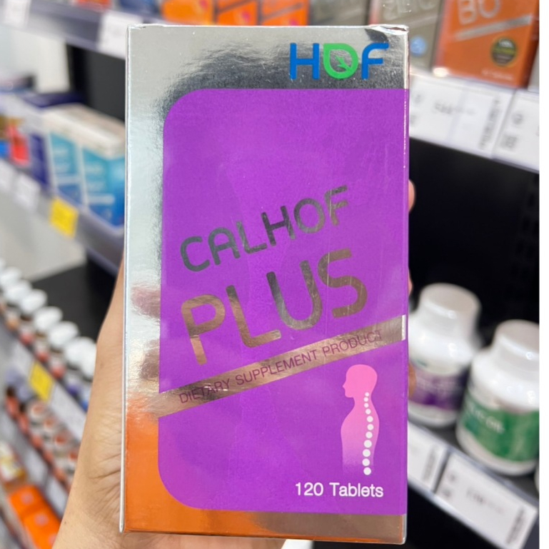 HOF Calhof Plus ผลิตภัณฑ์เสริมอาหารแคลเซียม 120 เม็ด
