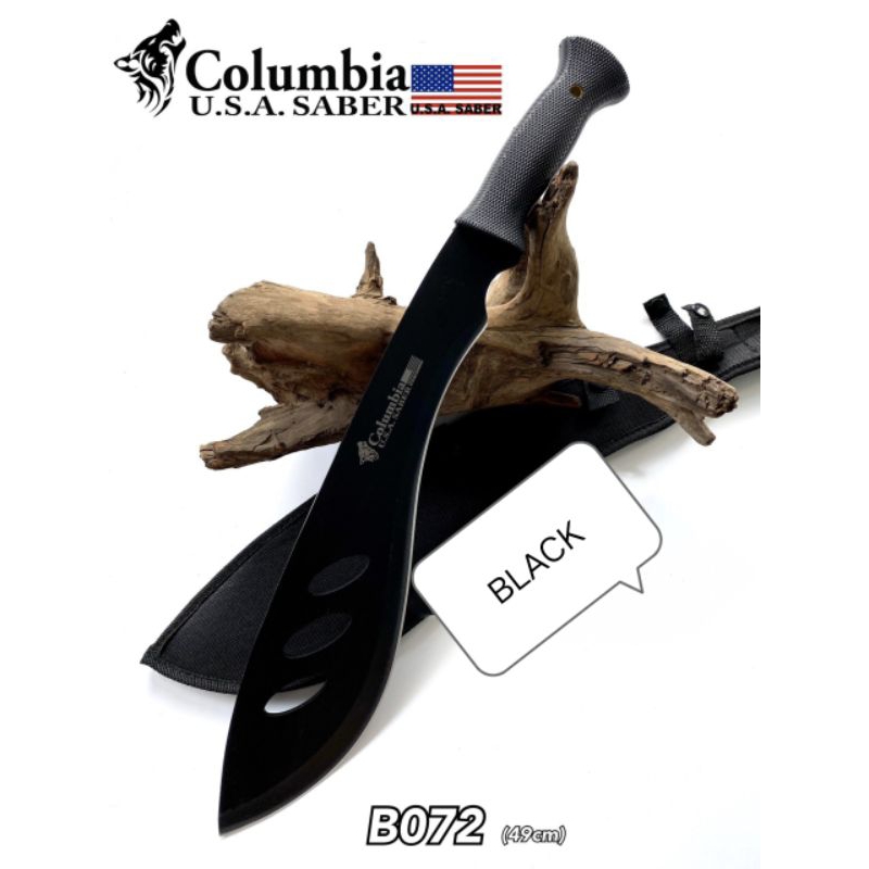 มีดเดินป่า Columbia USA SABER รุ่น Sy49Lดำ