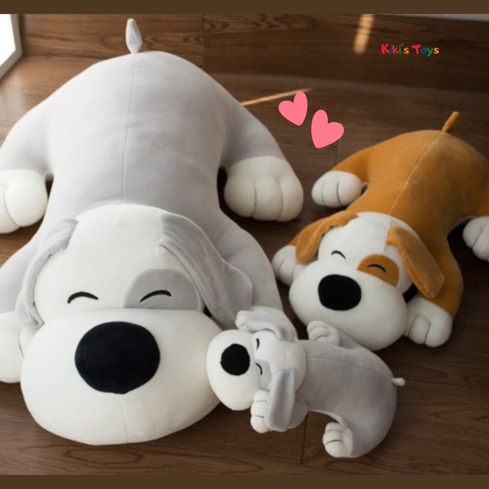 พร้อมส่ง ตุ๊กตาหมา ตุ๊กตาสุนัข ขนนุ่ม มีหลายขนาด รูปที่ 3