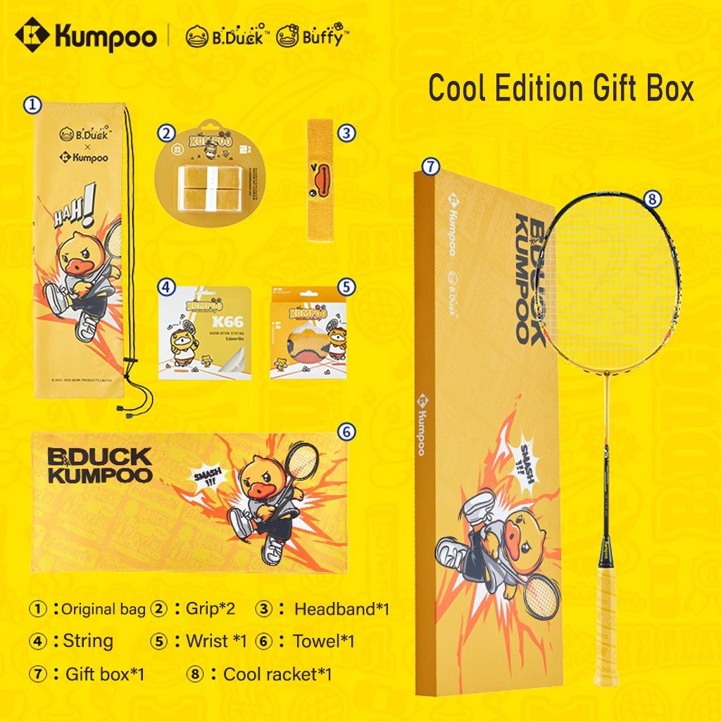 ไม้แบดมินตัน Kumpoo รุ่น B.DUCK (Set) 4U