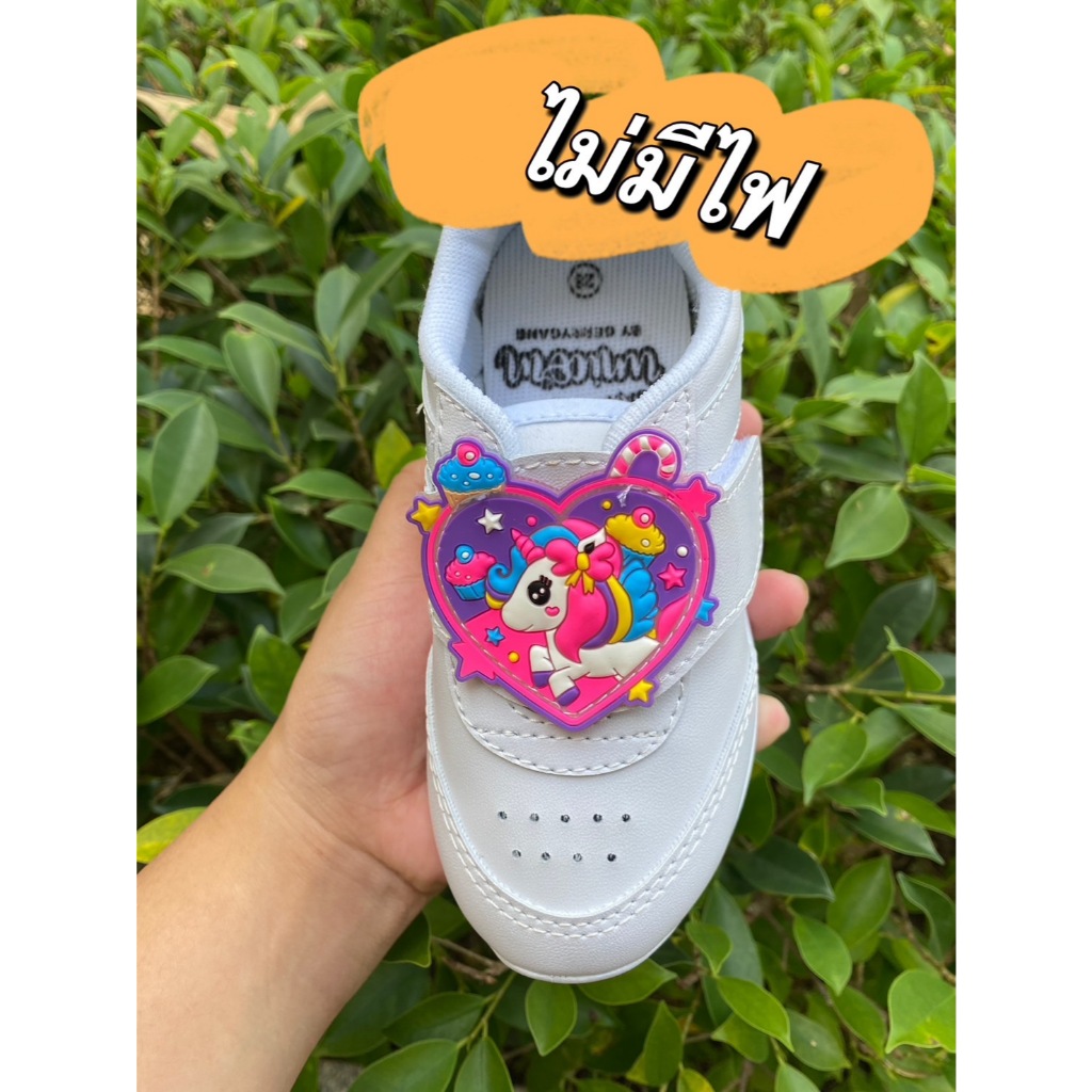 Gerry Gang รองเท้าผ้าใบนักเรียน รุ่น G-6510 ผ้าใบขาว พื้นขาว มองมุมไหนก็สวยเบอร์ 25- 34 พร้อมส่ง