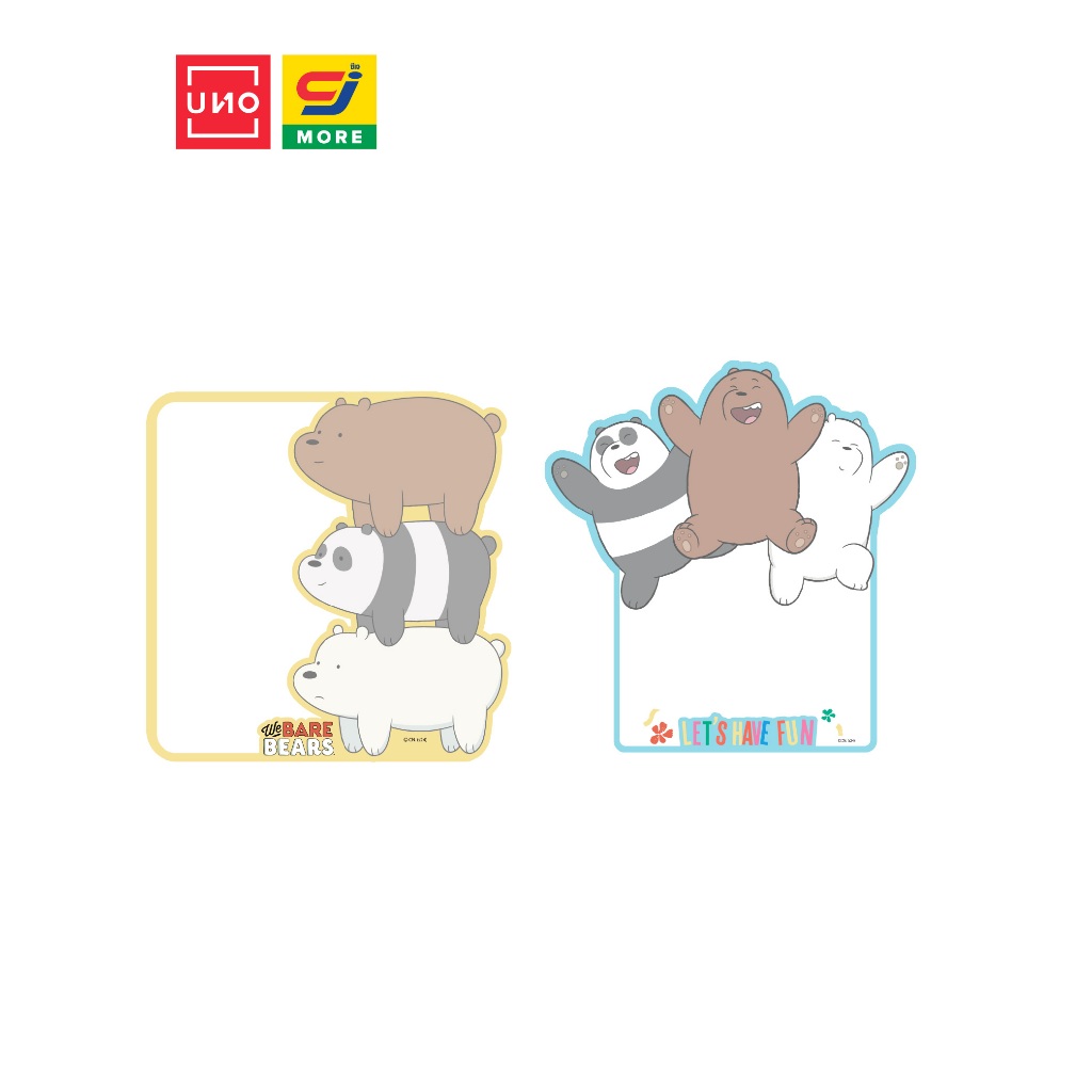 UNO กระดาษโน๊ตกาว We Bare Bears ลิขสิทธิ์แท้