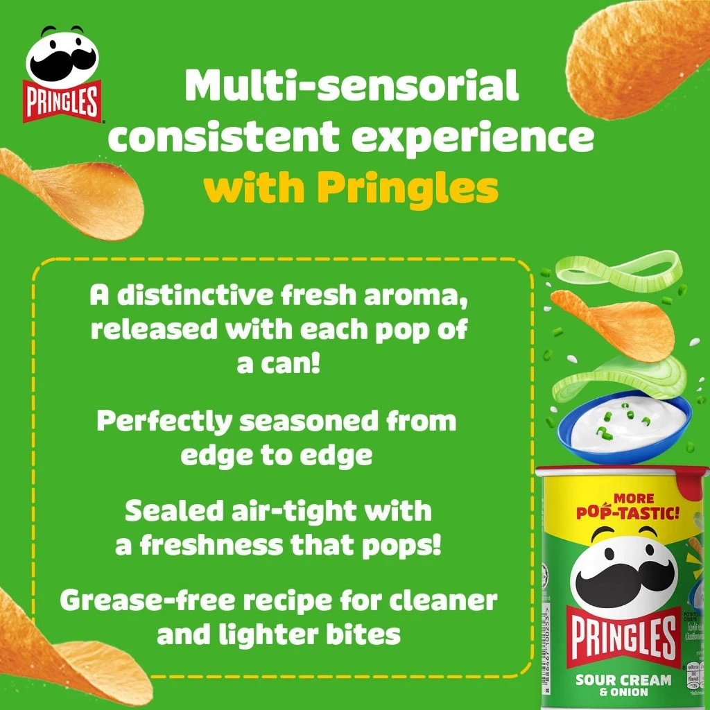 Pringles พริงเกิลส์ ซาวครีมและหัวหอม 42ก. แพ็ค 6 thumbnail 6