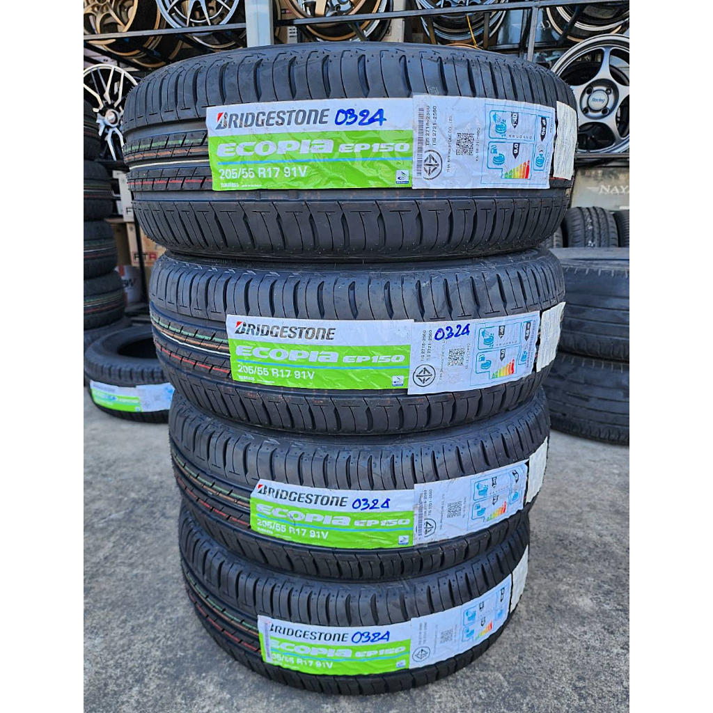 🔴 ยาง "#บริดจสโตน " Bridgestone Ecopia EP150 205/55R17 *** ยางใหม่ ปี 24 ***