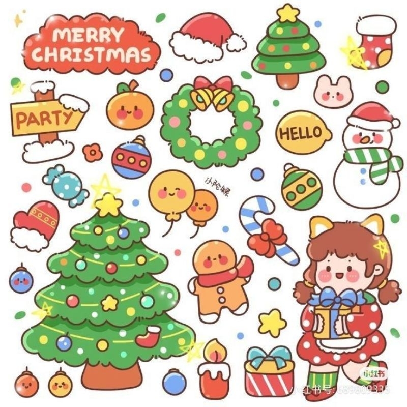 🎄 เล็บปลอมคริสต์มาส Christmas Nails ☃️