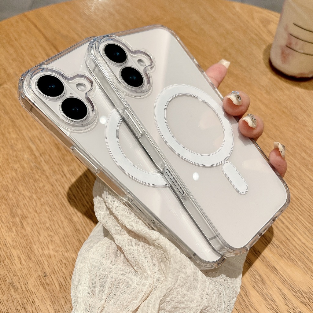 for เคสไอโฟน11 16 15 14 case iPhone 15 16 Pro max เคส 13 promax 12 Promax 13 15 16 Pro ใสกันกระแทก เคสแม่เหล็ก