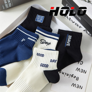 ins ถุงเท้าผู้ชาย ระบายอากาศได้ ป้องกันกลิ่น ถุงเท้ากันลื่น …