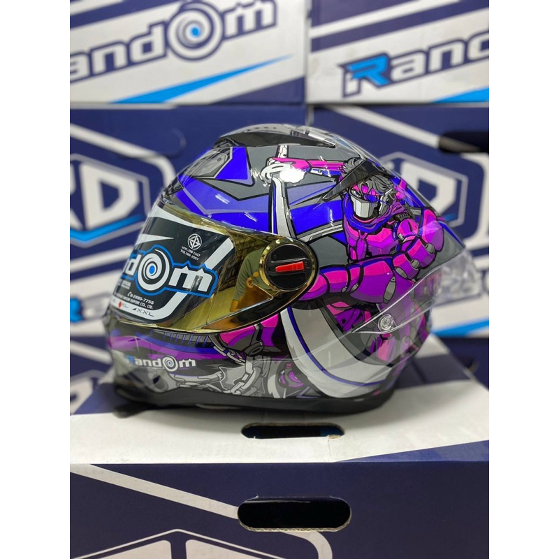 หมวกกันน็อค เต็มใบ แบรนด์ RD ลายการ์ตูน น่ารัก