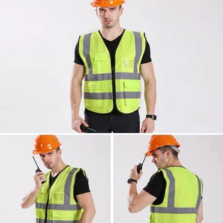 HEXMA เสื้อกั๊กสะท้อนแสงเพื่อความปลอดภัย เสื้อกั๊กจราจร เสื้อกั๊กทำงาน