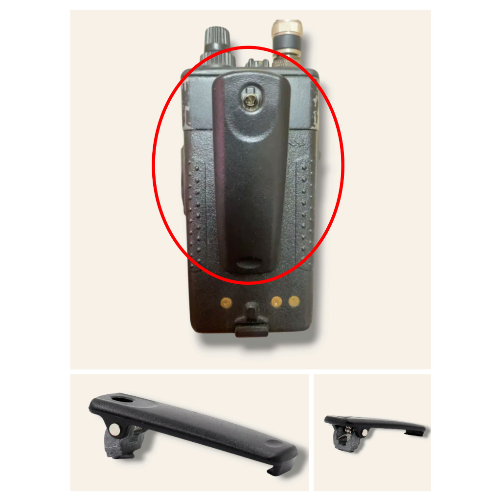 *ของในไทย* ที่หนีบ เหน็บ วิทยุสื่อสาร YAESU FH-912 FH-915 vertex VX-351 VX-231 VX-354 (แถมน๊อต 1 ตัว)