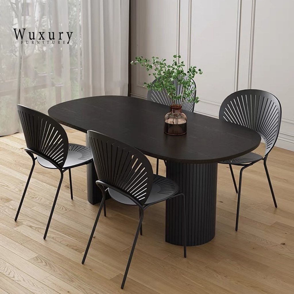 Wuxury.furniture โต๊ะกินข้าว โต๊ะทานข้าว Style Nordic ส่งฟรี