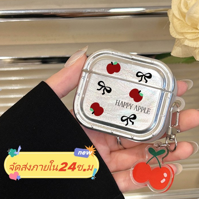 จัดส่งภายใน24ชั่วโมง เคส Airpods 4 3 2 1 Soft Case Airpods pro ตกแต่งโบว์ แฟชั่น การป้องกันการตก Airpod gen 3